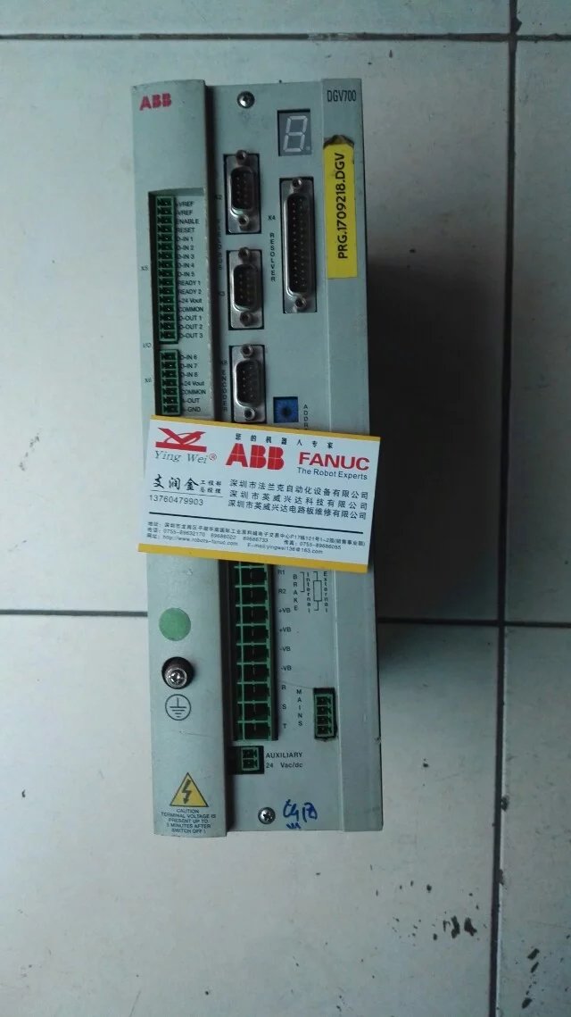 ABB伺服驅(qū)動器報警顯示U V D C B u s U nd ervo維修處理