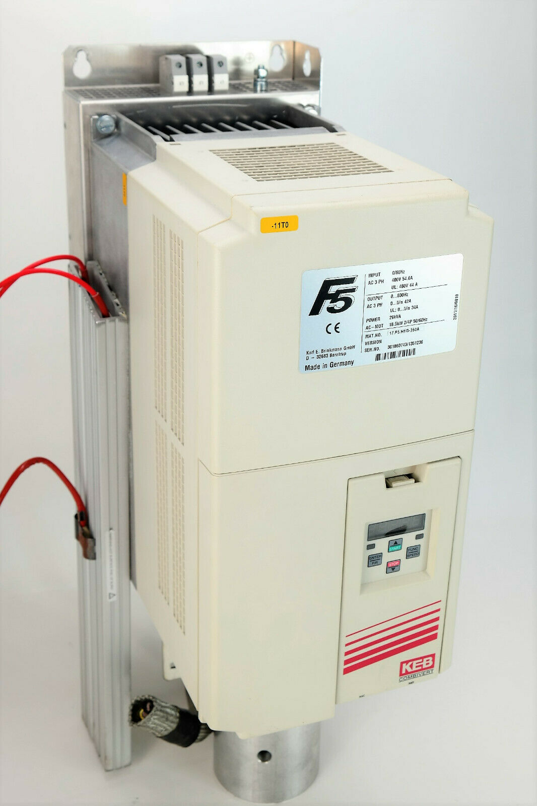海天注塑機科比KEB變頻器開機不工作維修案例
