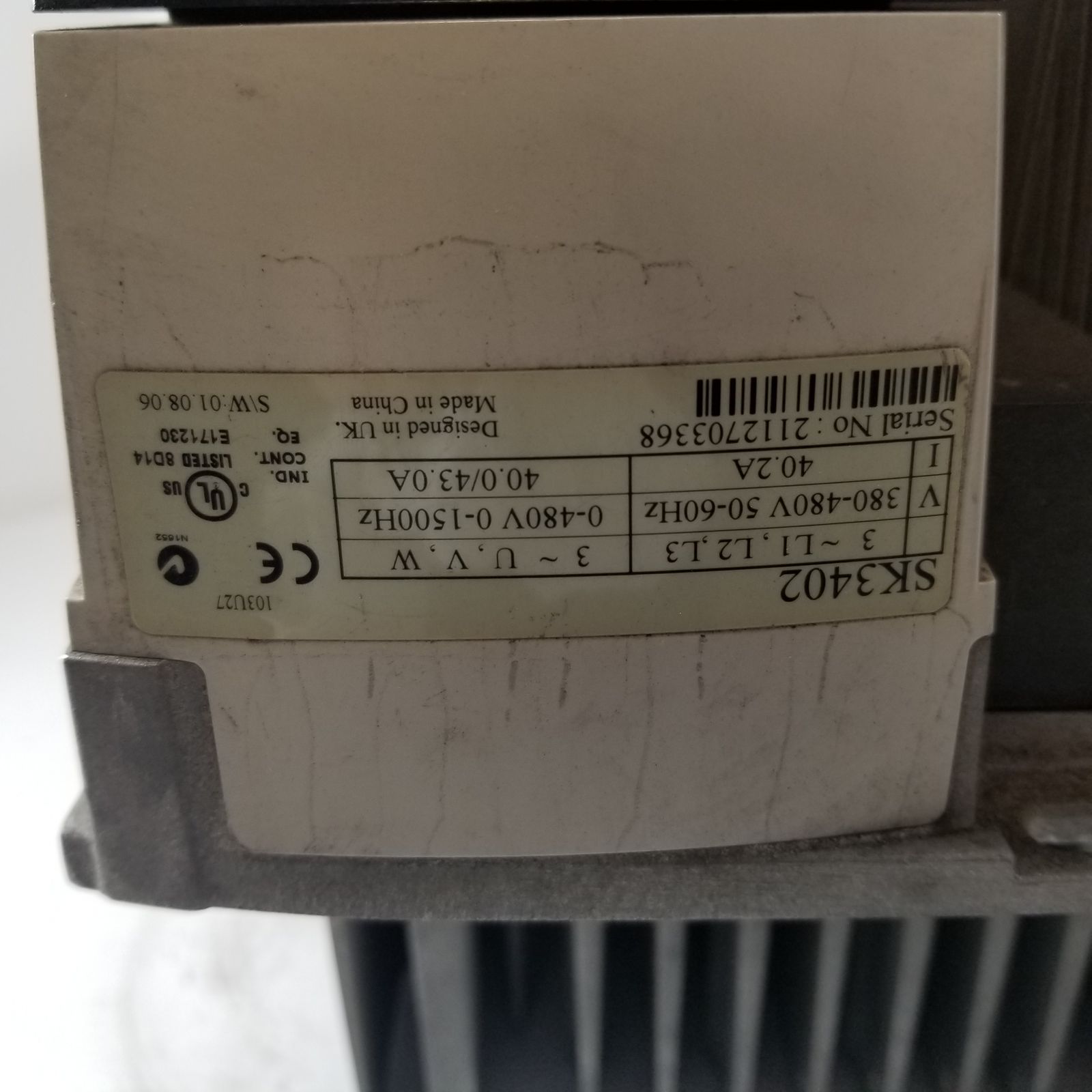 Emerson SK3402艾默生變頻器維修