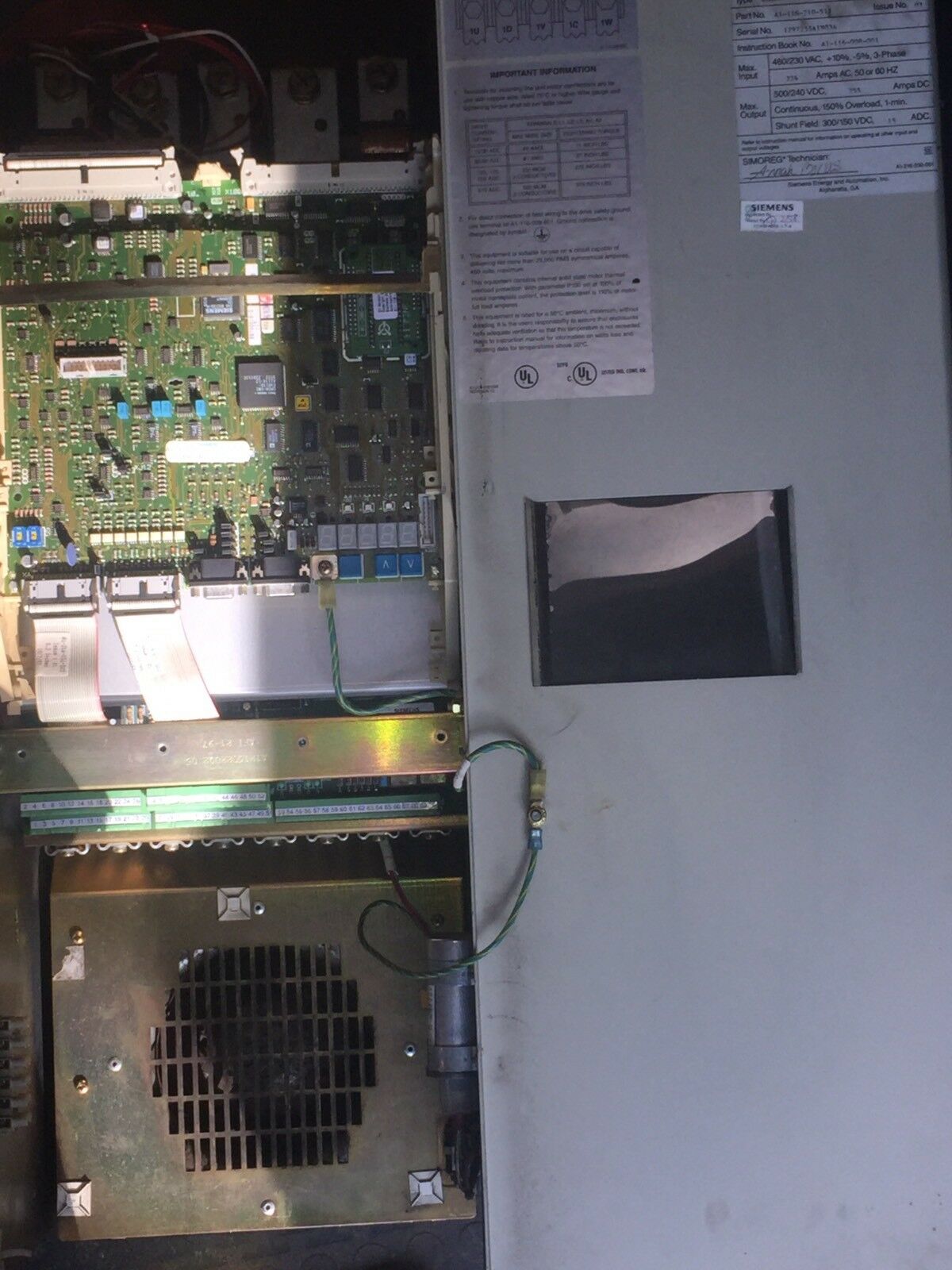 Siemens 6RA2477-2FS22西門子直流調(diào)速器維修